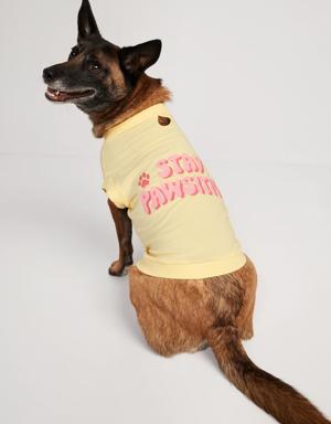 Old Navy Printed T-Shirt for Pets yellow