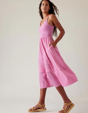 Elation V-Neck Hybrid Dress pink