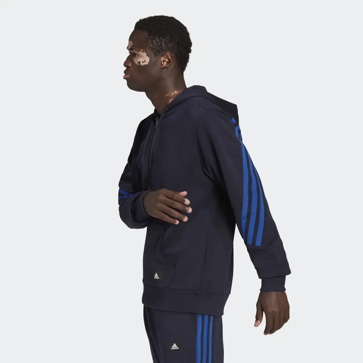 Adidas Future Icons 3-Stripes Full-Zip Hoodie. 3