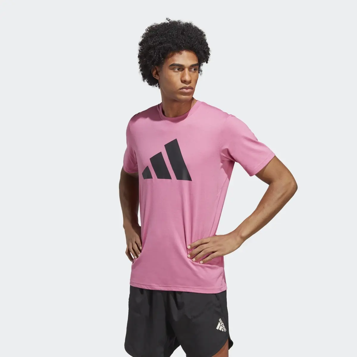 Adidas Train Essentials Feelready Logo Training T-Shirt. 2