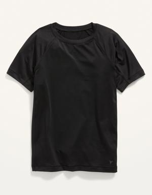 Go-Dry Cool Base Layer T-Shirt for Boys black