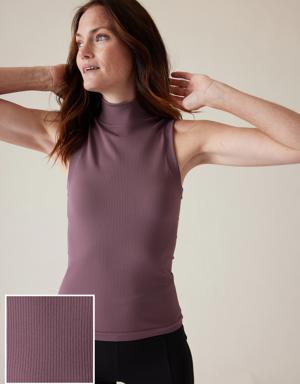 Renew Seamless Mock Neck Tank pink