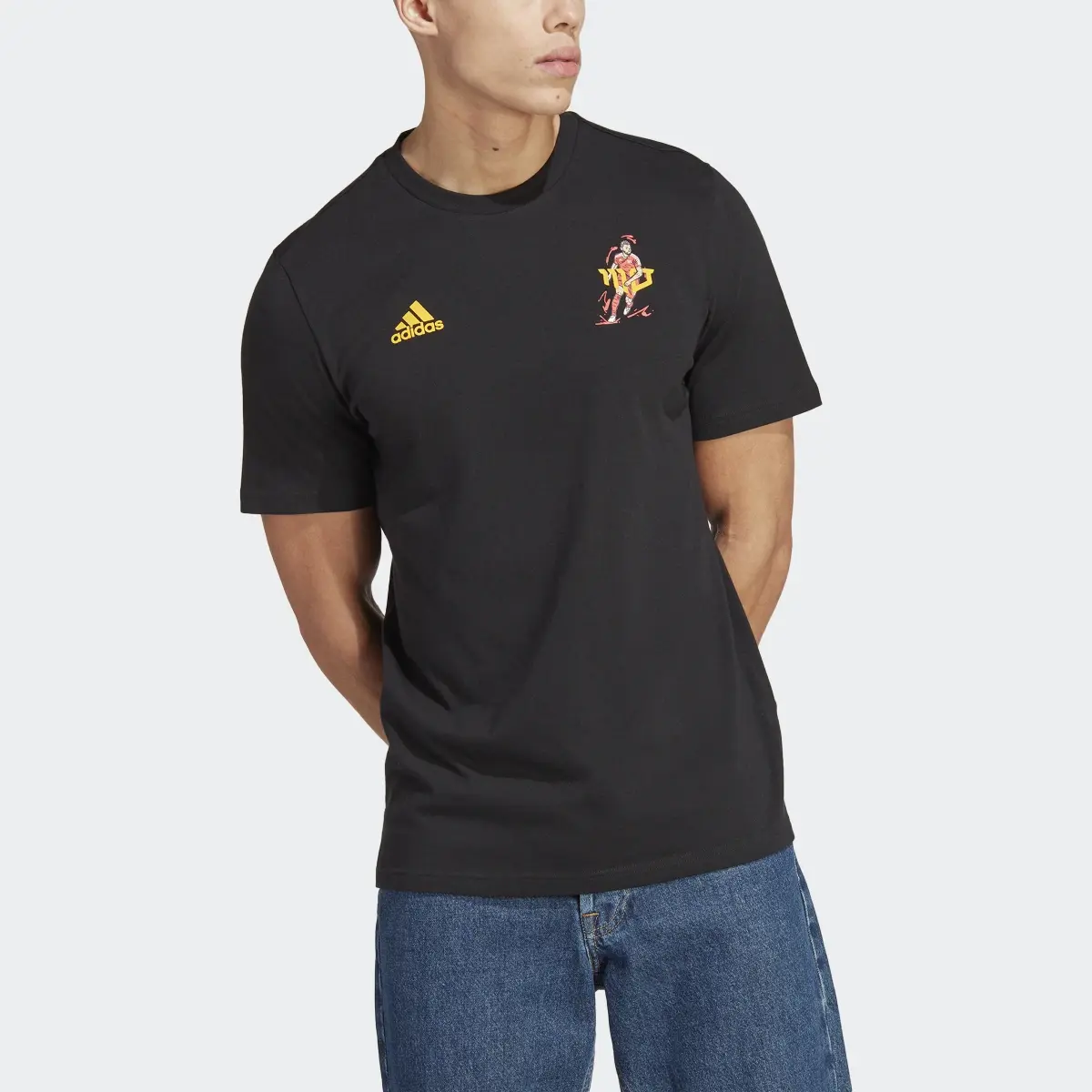 Adidas Salah Soccer Icon Graphic Tee. 1