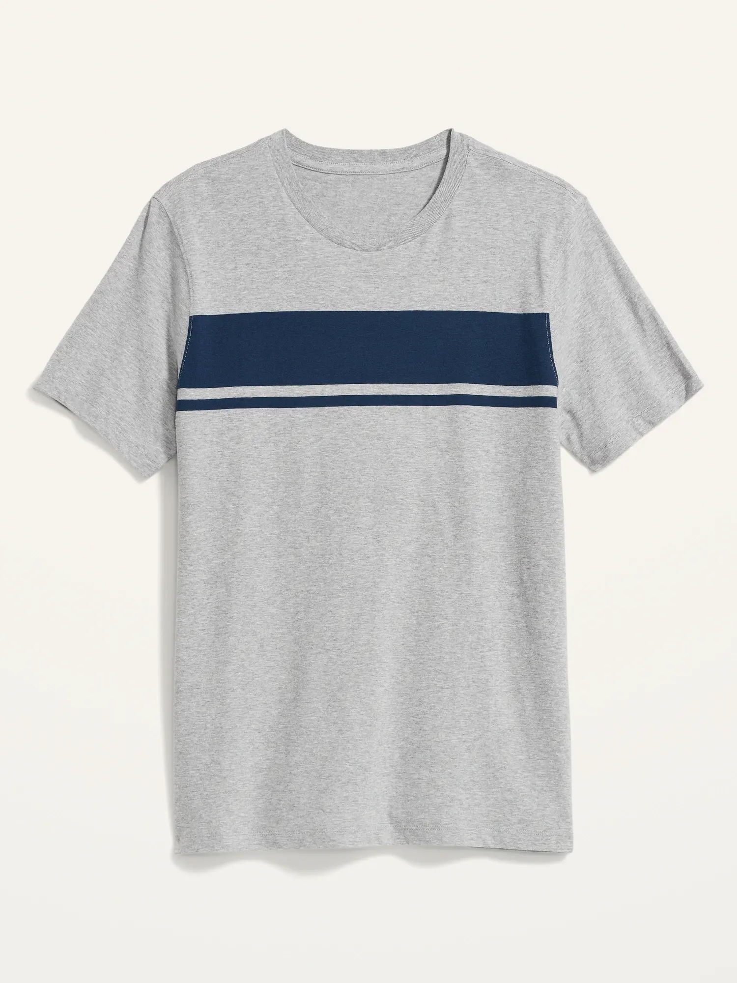 Old Navy Soft-Washed Center-Stripe T-Shirt for Men gray. 1