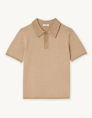 Short-sleeve knitted polo shirt Login to add to Wish list