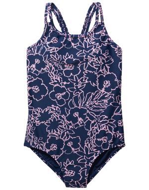 Girl Pool Days One Piece blue