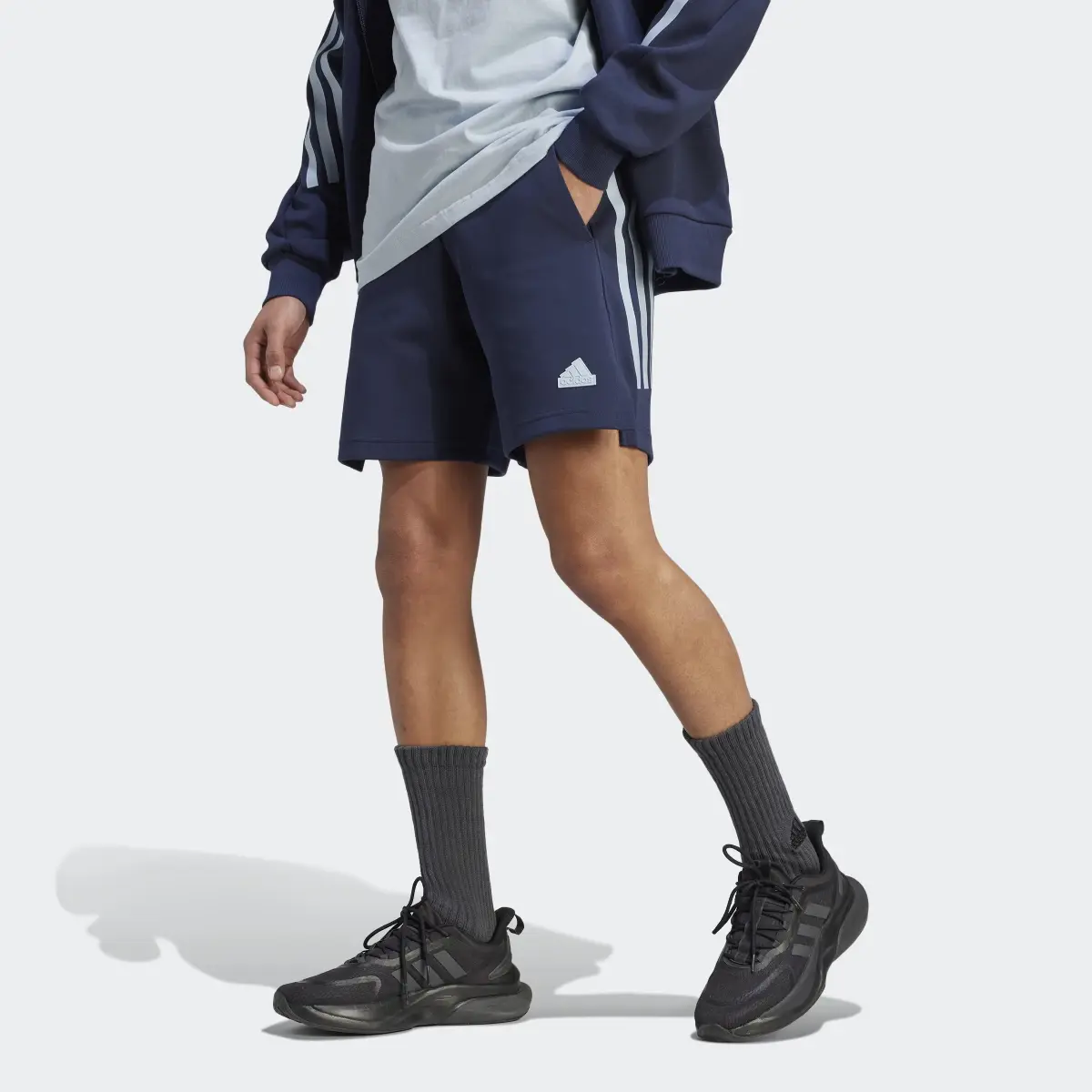 Adidas Future Icons 3-Streifen Shorts. 1