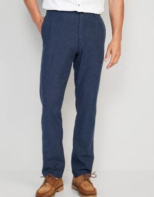 Slim Rotation Linen-Blend Chino Pants for Men blue