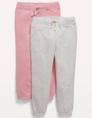 Unisex French Terry Sweatpants 2-Pack for Toddler