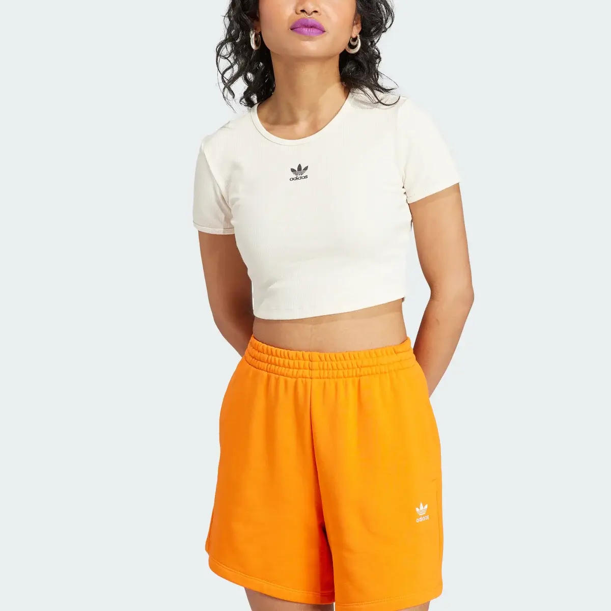 Adidas Essentials Rib Tee. 1