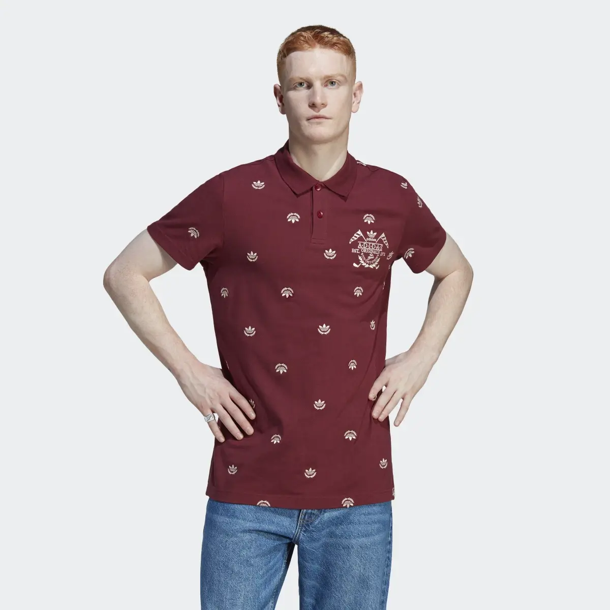 Adidas Graphics Archive Polo Shirt. 2