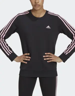 Essentials 3-Stripes Fleece Sweatshirt