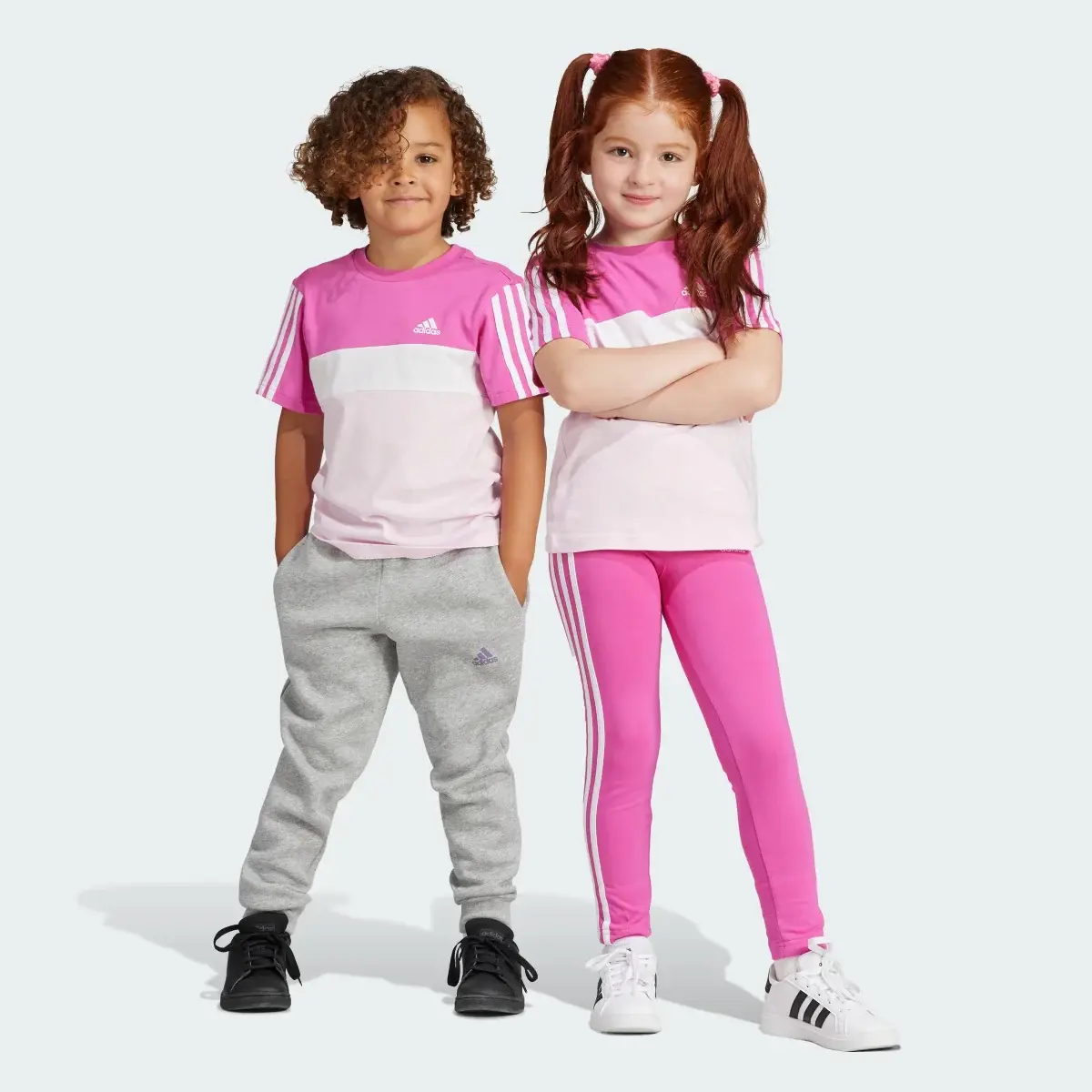 Adidas T-shirt Tiberio 3-Stripes Colorblock Cotton Kids. 1