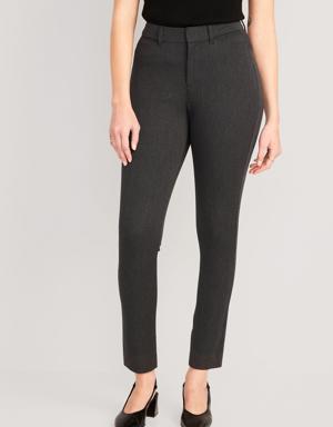 Curvy High-Waisted Pixie Skinny Ankle Pants gray
