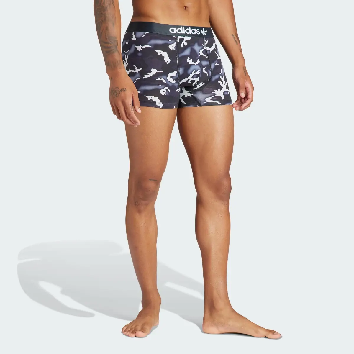 Adidas Comfort Flex Cotton Trunk Underwear 2 Pack. 3