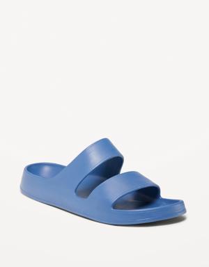 Old Navy Double-Strap Slide Sandals for Men (Partially Plant-Based) blue