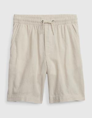 Kids Easy Pull-On Shorts brown