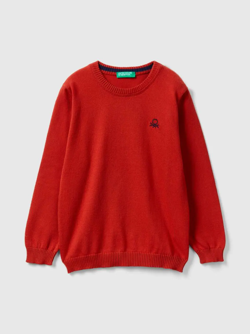 Benetton regular fit sweater in 100% cotton. 1