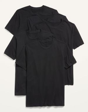 Soft-Washed Crew-Neck T-Shirt 5-Pack black