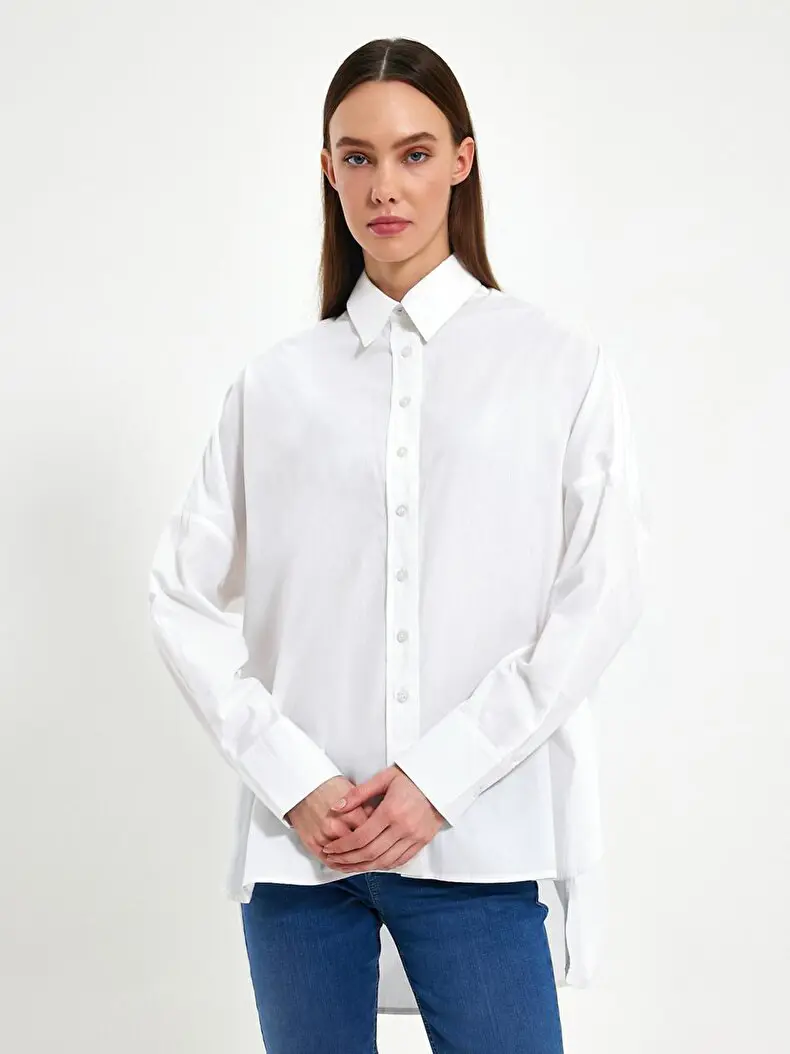 LTB Poplin Beyaz Gömlek. 3
