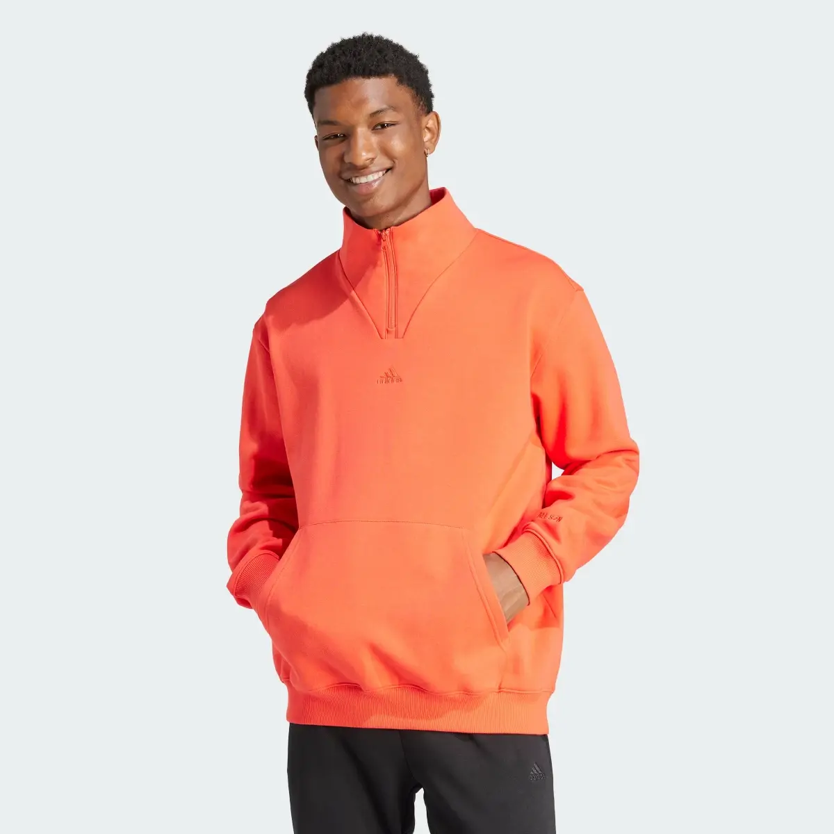 Adidas ALL SZN Fleece 1/4-Zip Sweatshirt. 2