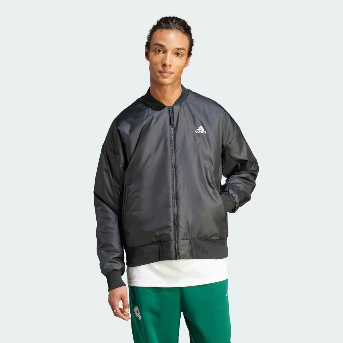 Adidas Brand Love Bomber Jacket. 2