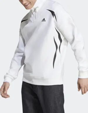 Adidas Colorblock Quarter Zip Sweatshirt