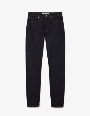 Jeans de algodão stretch slim fit para homem