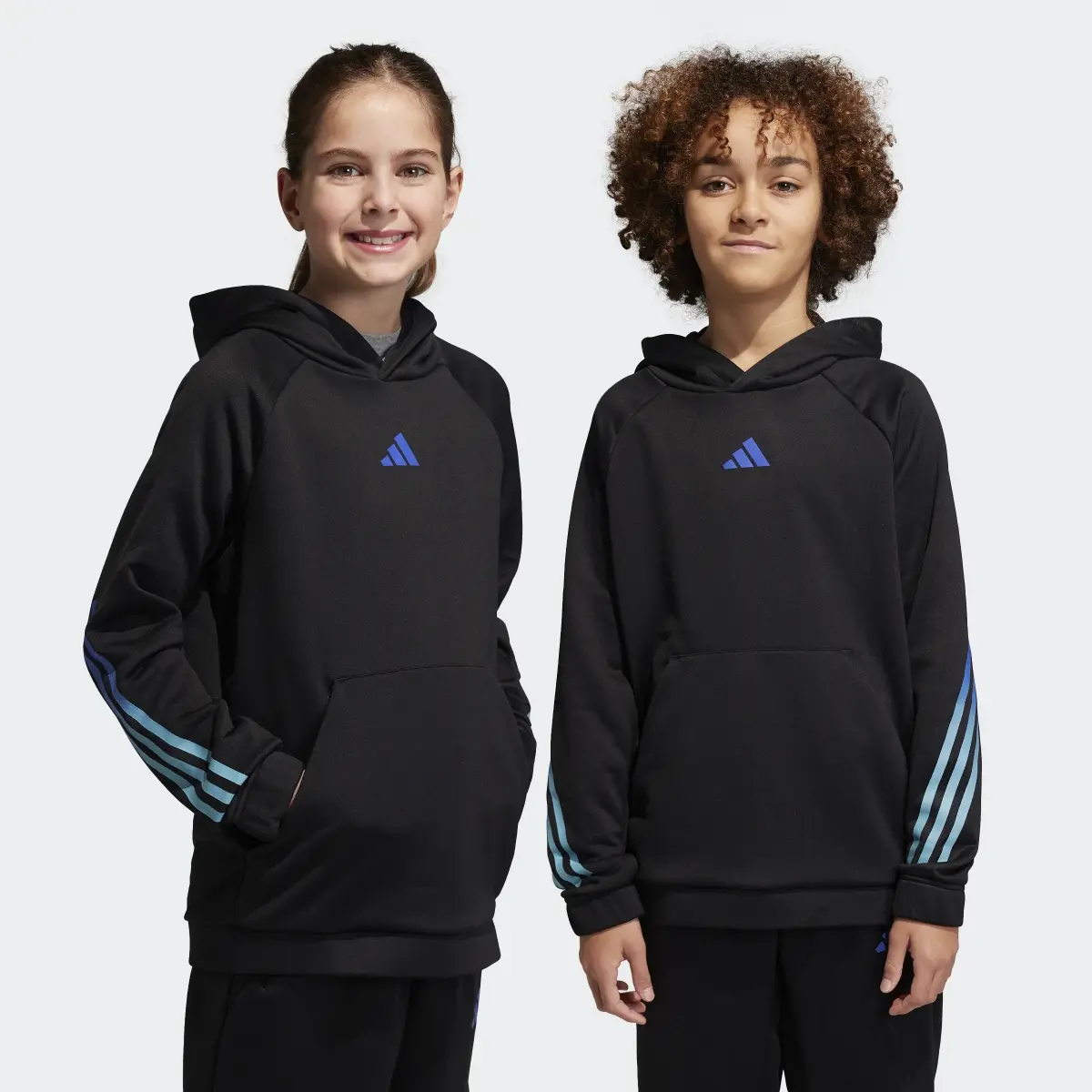 Adidas Train Icons AEROREADY 3-Stripes Hoodie. 1