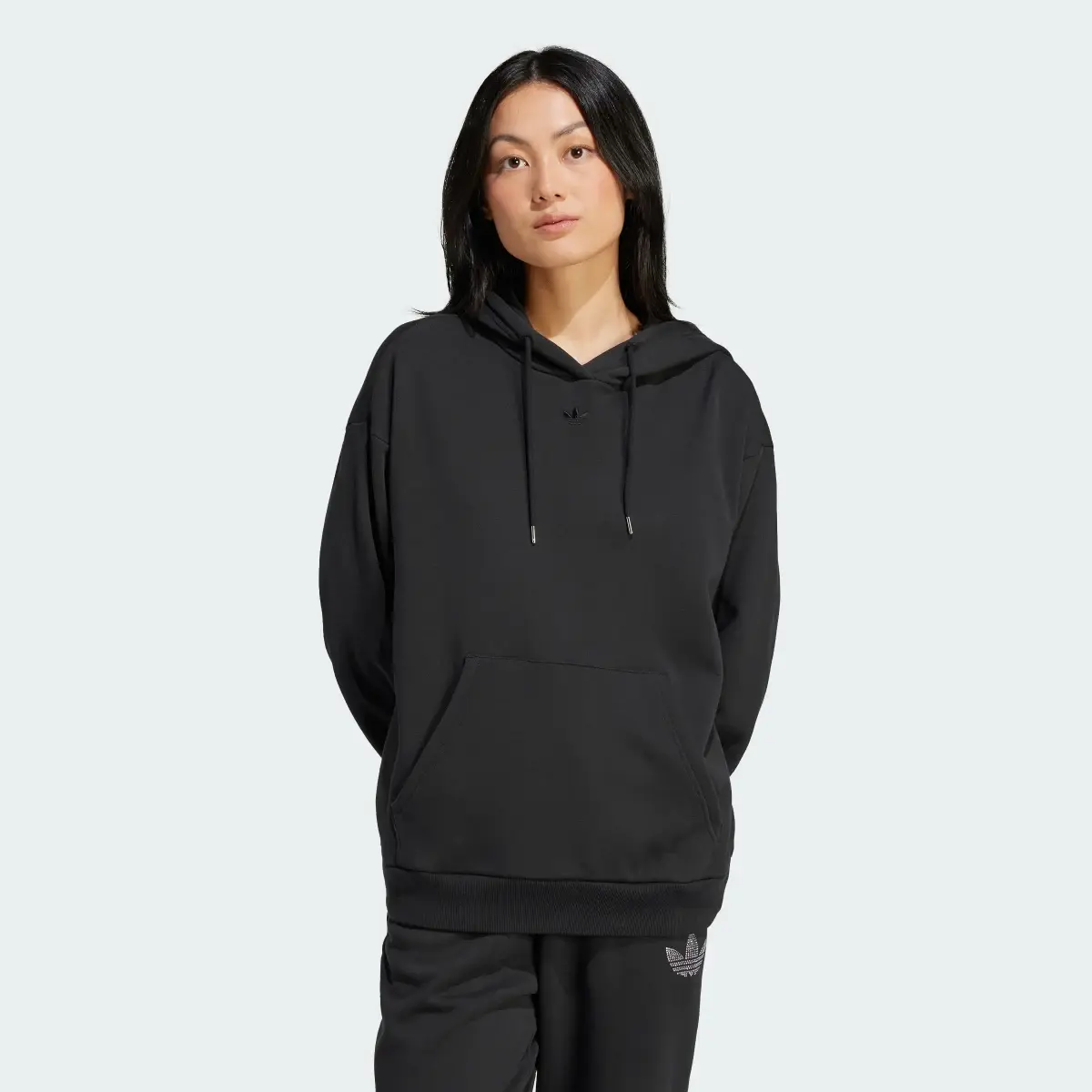 Adidas Sudadera con capucha Embellished Oversized. 2