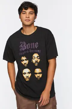 Forever 21 Forever 21 Studded Bone Thugs N Harmony Graphic Tee Black/Multi. 2