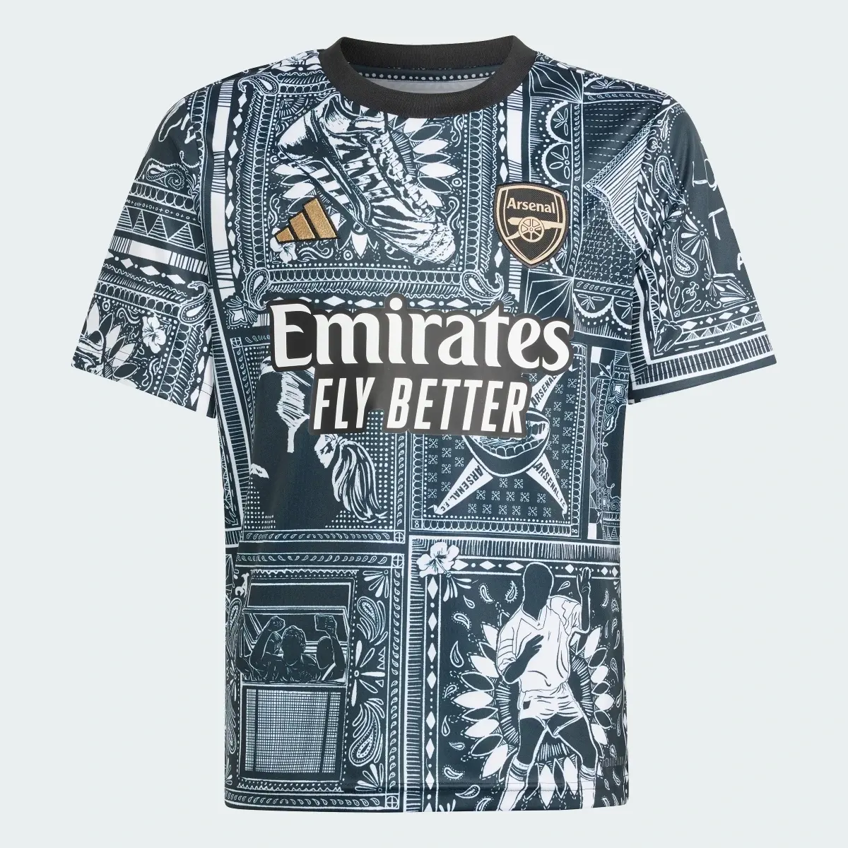 Adidas Maillot d'échauffement Arsenal Ian Wright Enfants. 1