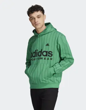 Adidas Sweat-shirt à capuche en molleton à fines rayures. 2