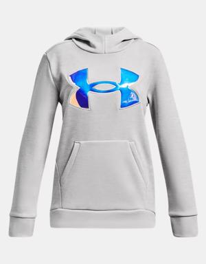 Girls' Armour Fleece® Iridescent Big Logo Hoodie