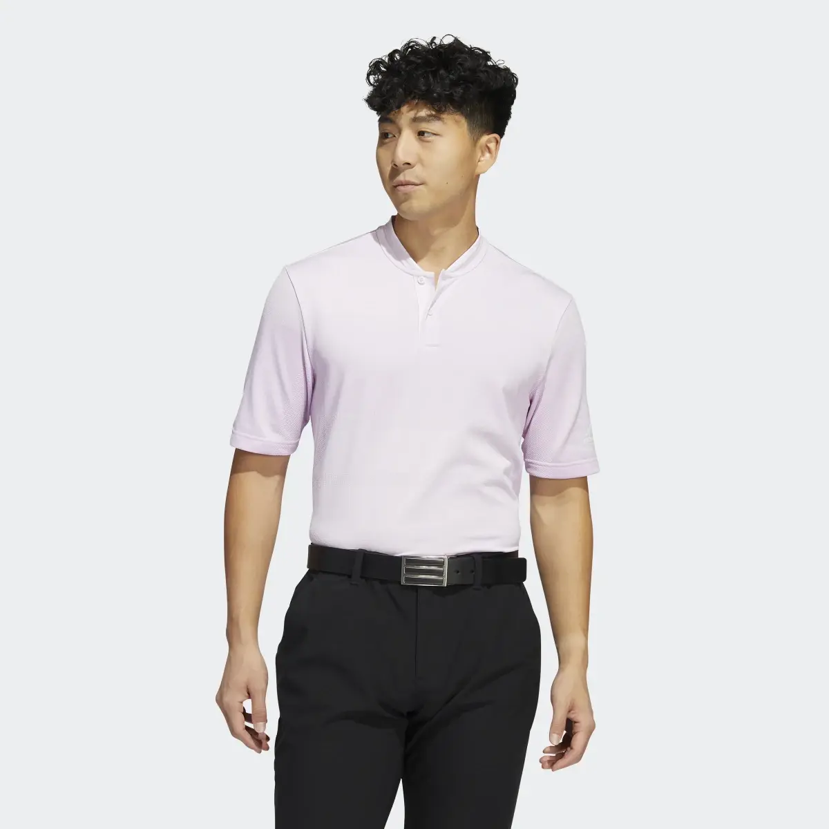 Adidas Statement Seamless Primeknit Polo Shirt. 2