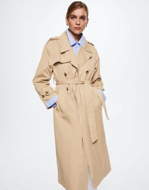 Cotton classic trench coat