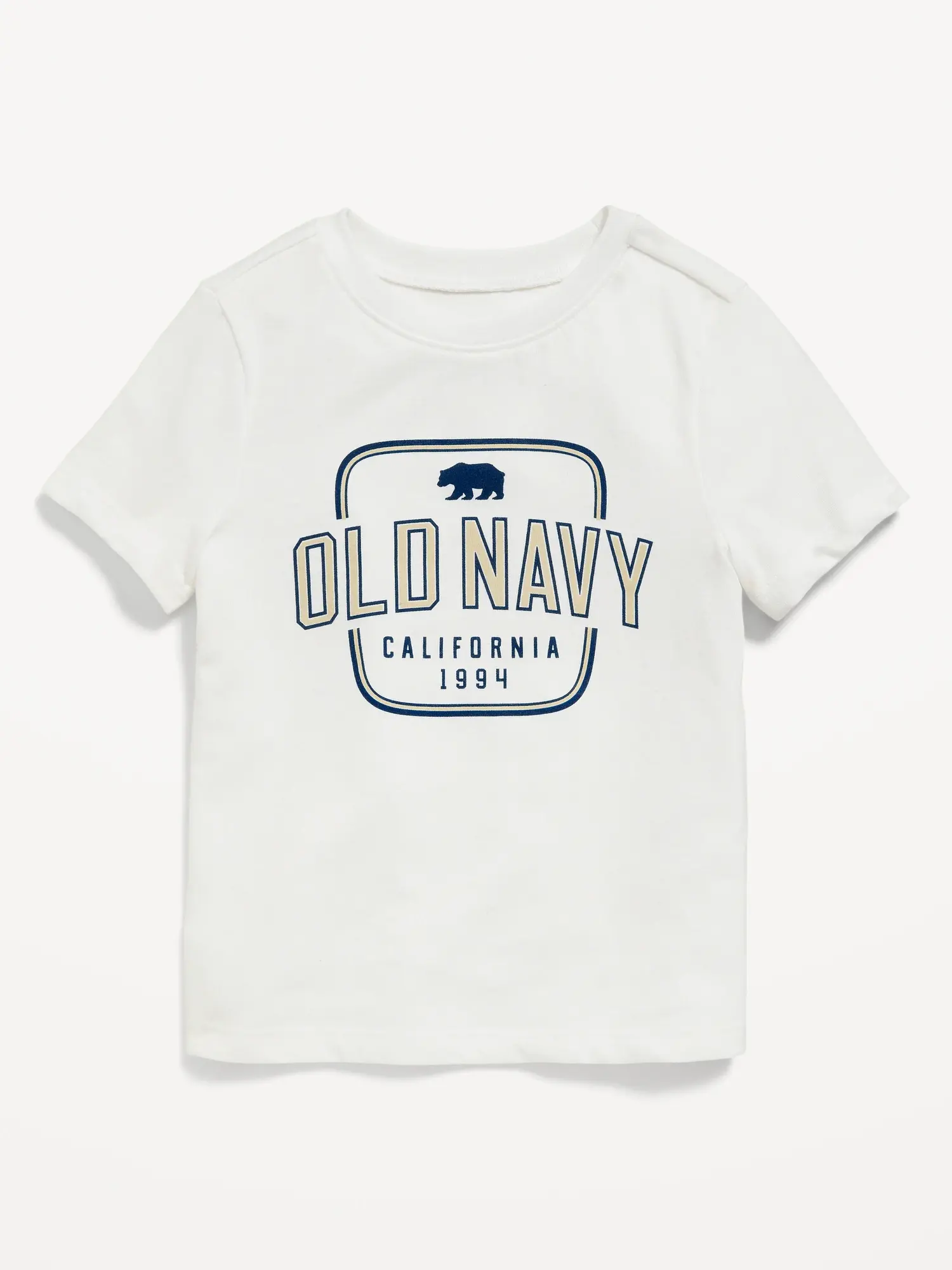 Old Navy Unisex Short-Sleeve Printed Logo T-Shirt for Toddler white. 1