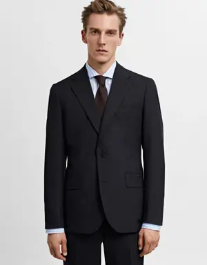 100% virgin wool suit jacket