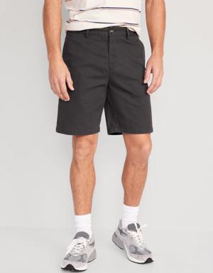 Slim Built-In Flex Rotation Chino Shorts -- 9-inch inseam black