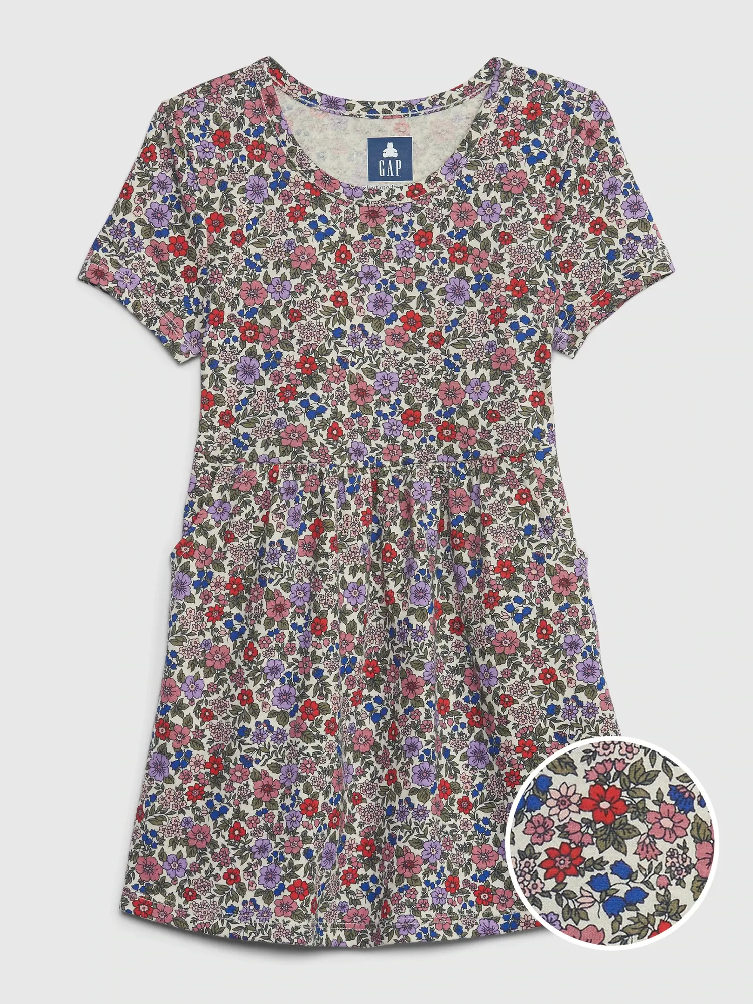 Gap Toddler Organic Cotton Mix and Match Skater Dress multi. 1