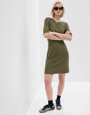 Modern Mini T-Shirt Dress green