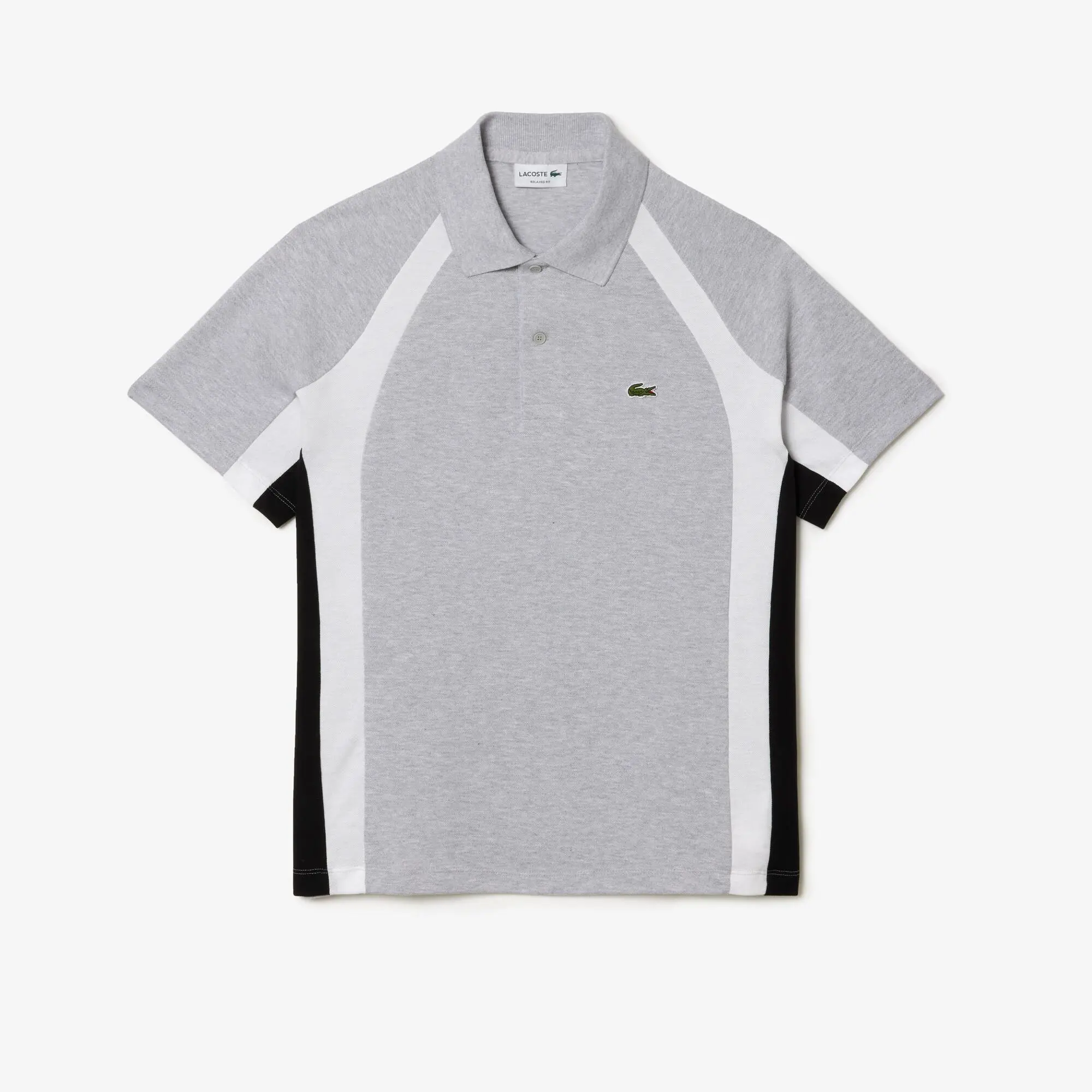 Lacoste Men’s Lacoste Cotton Mini-Piqué Colourblock Polo Shirt. 2