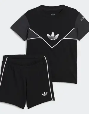 Adidas Conjunto pantalón corto y camiseta Adicolor