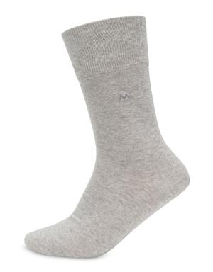 Pamuklu Açık Gri Çorap