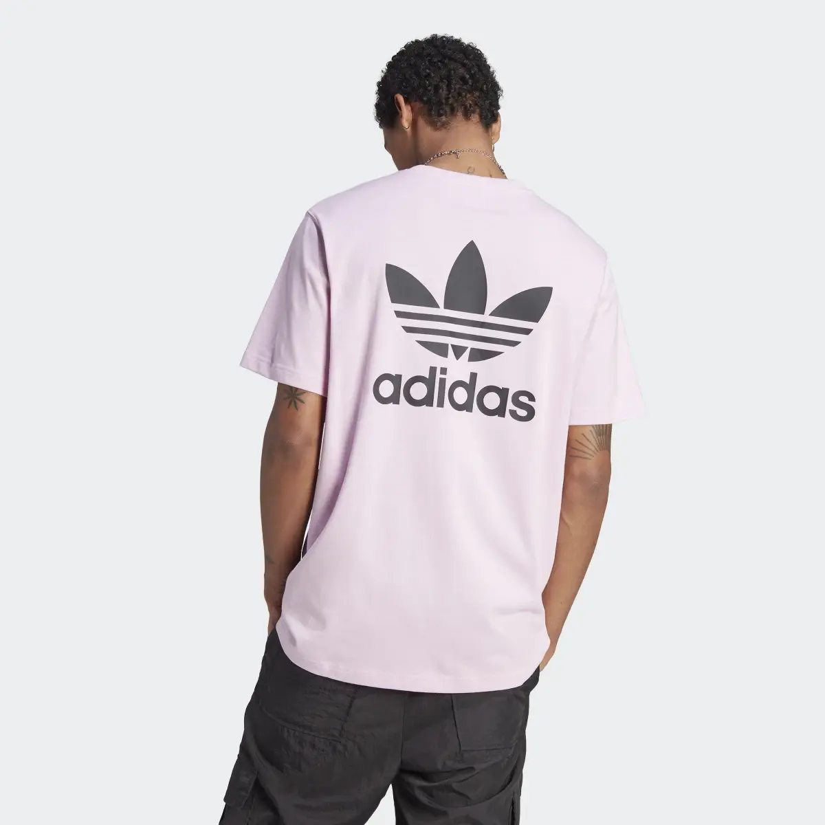 Adidas T-shirt boxy logo Trèfle avant et arrière Adicolor Classics. 3