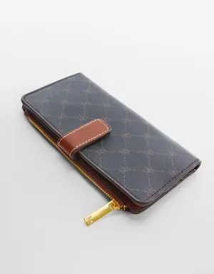Wallet with printed logo