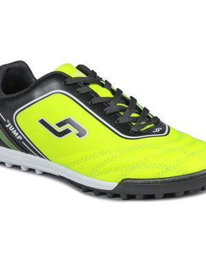 26753 Neon Sarı - Siyah - Beyaz Halı Saha Erkek Krampon Futbol Ayakkabısı