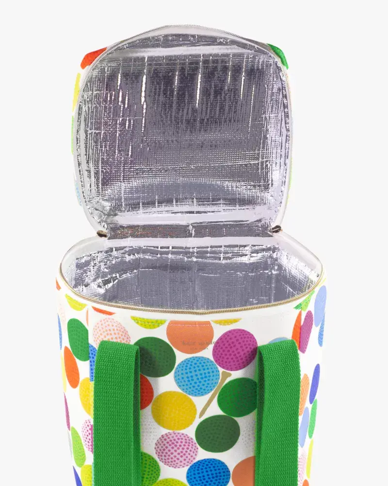 Kate Spade Golf Balls Wine Picnic Cooler. 2