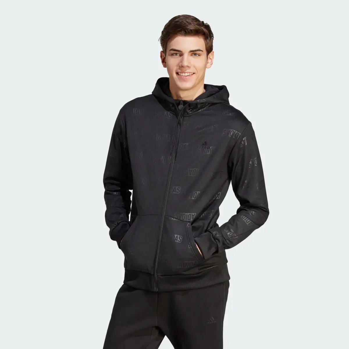 Adidas Giacca da allenamento Embossed adidas Polar Fleece Full-Zip. 2