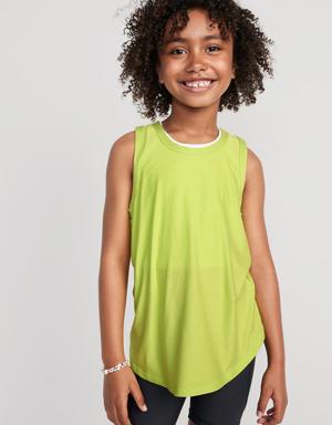 Cloud 94 Soft Go-Dry Cool Tunic Tank Top for Girls green